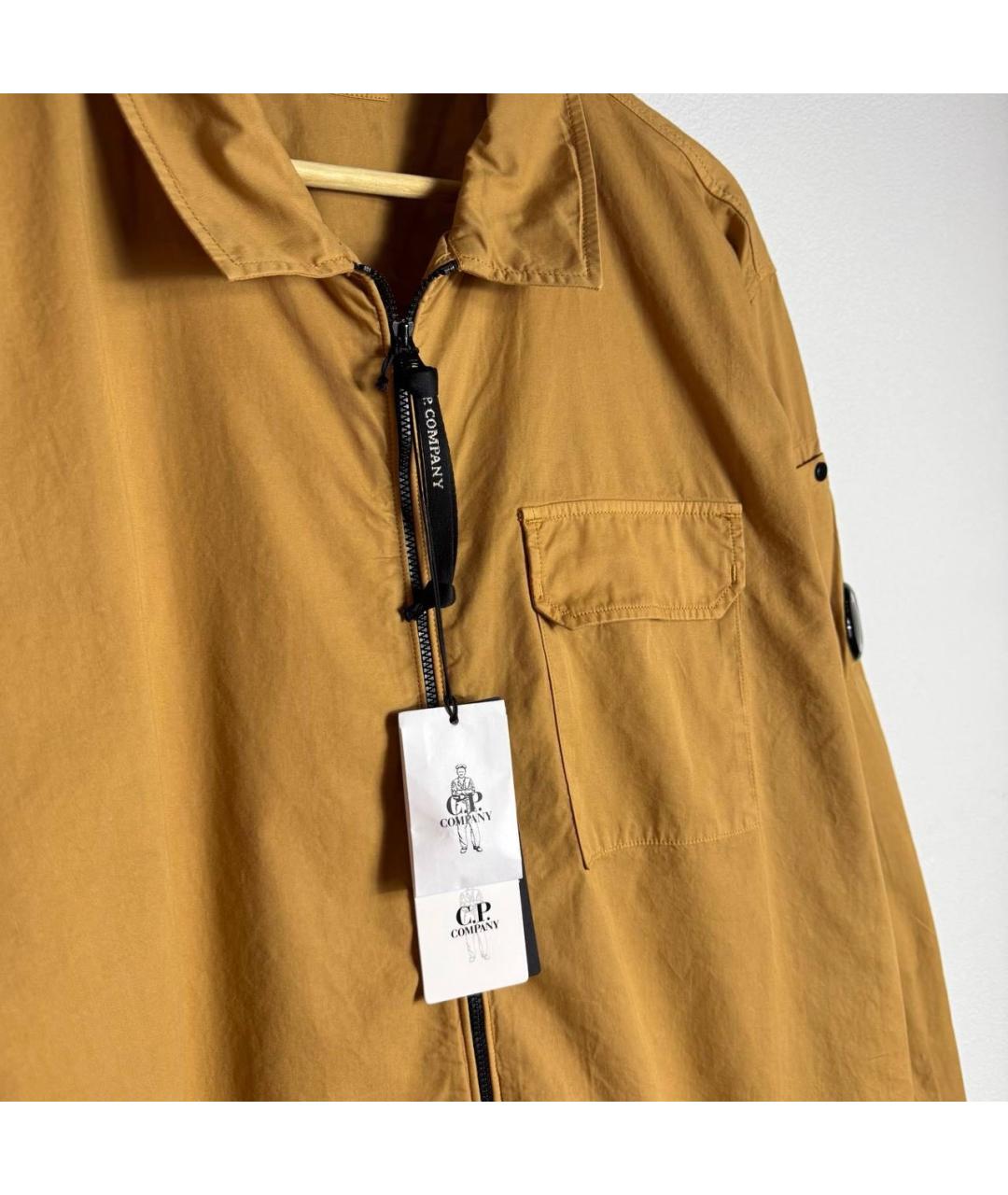 CP COMPANY Горчичная хлопковая куртка, фото 7