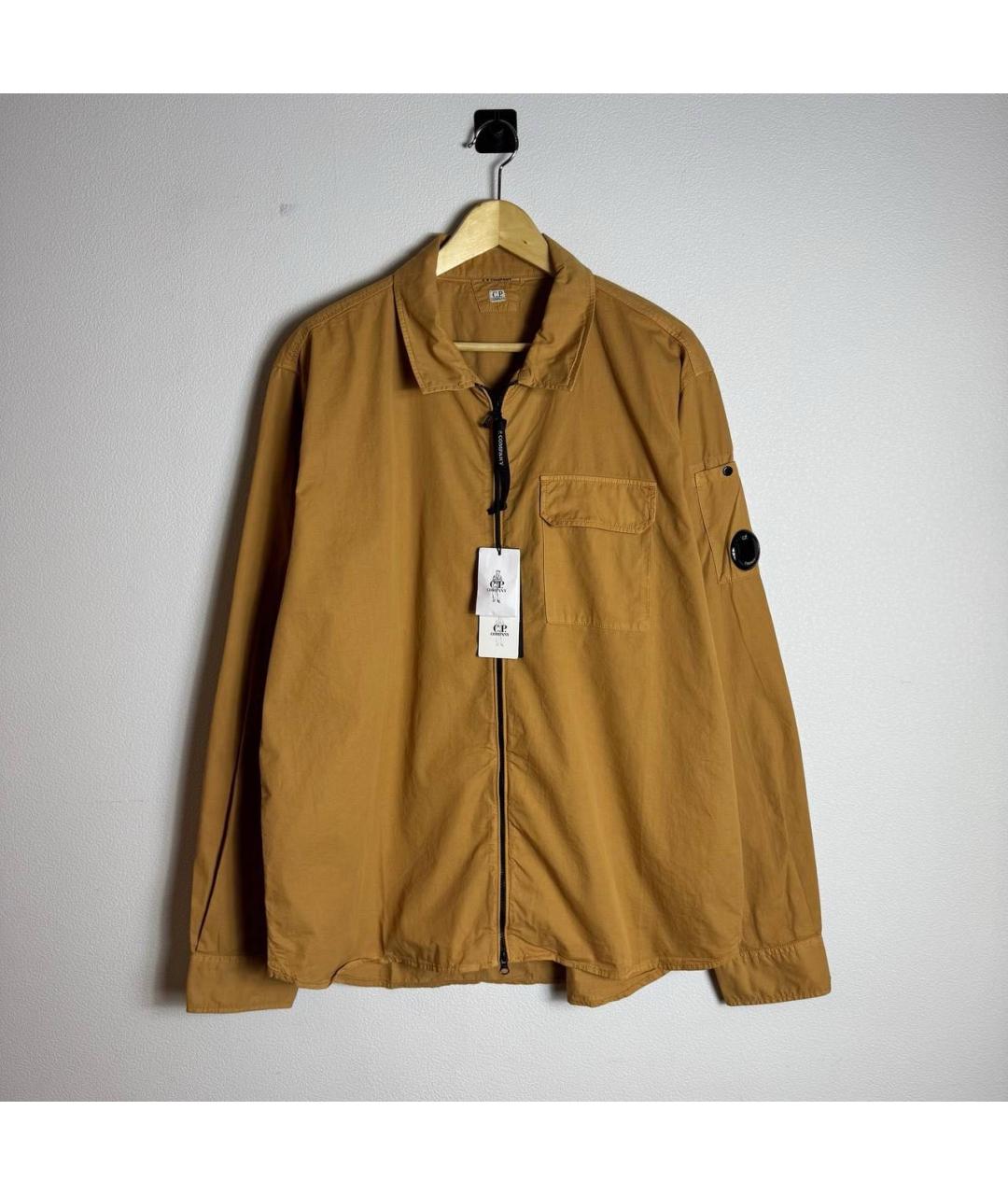 CP COMPANY Горчичная хлопковая куртка, фото 8