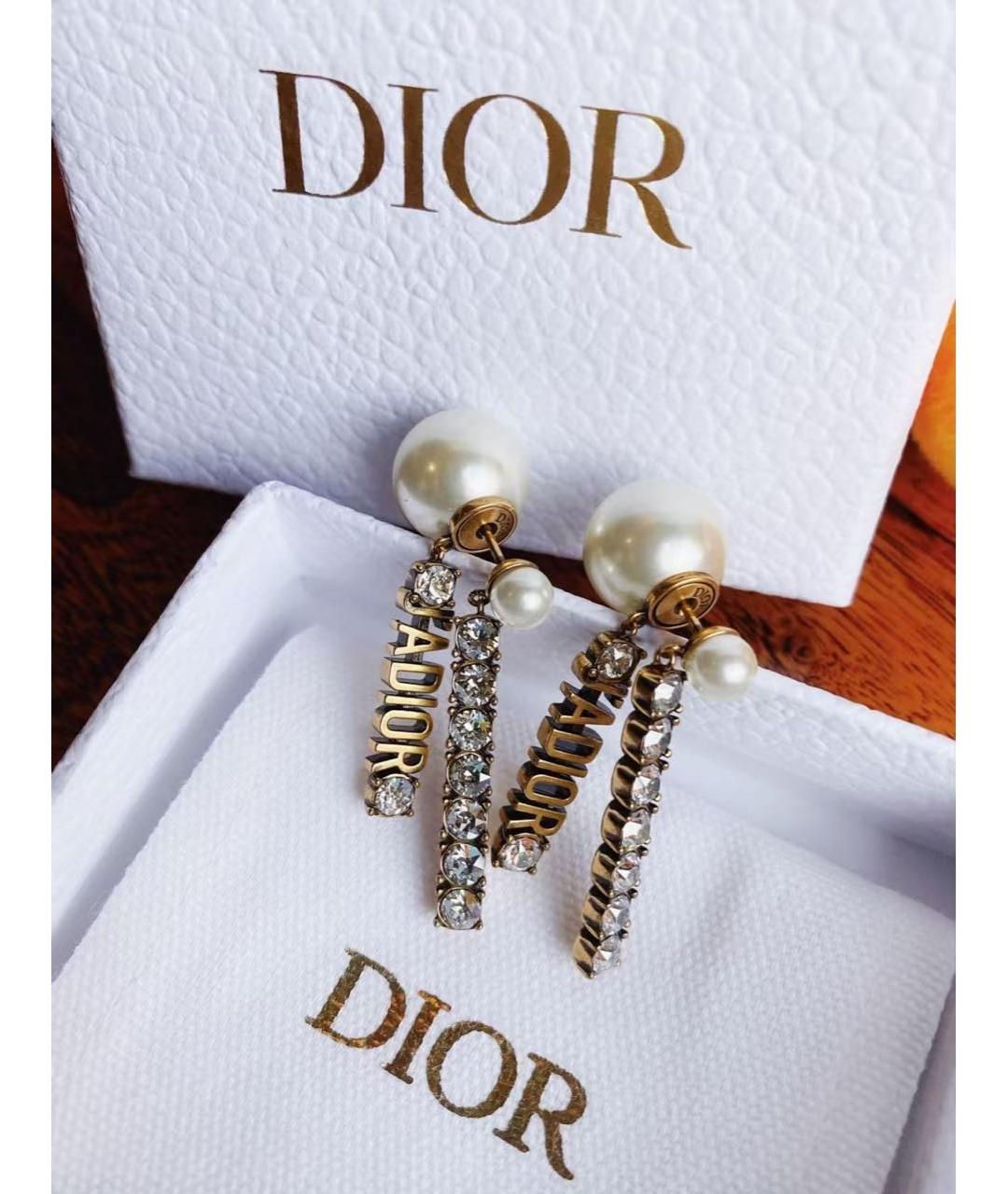 CHRISTIAN DIOR Золотые серьги, фото 3