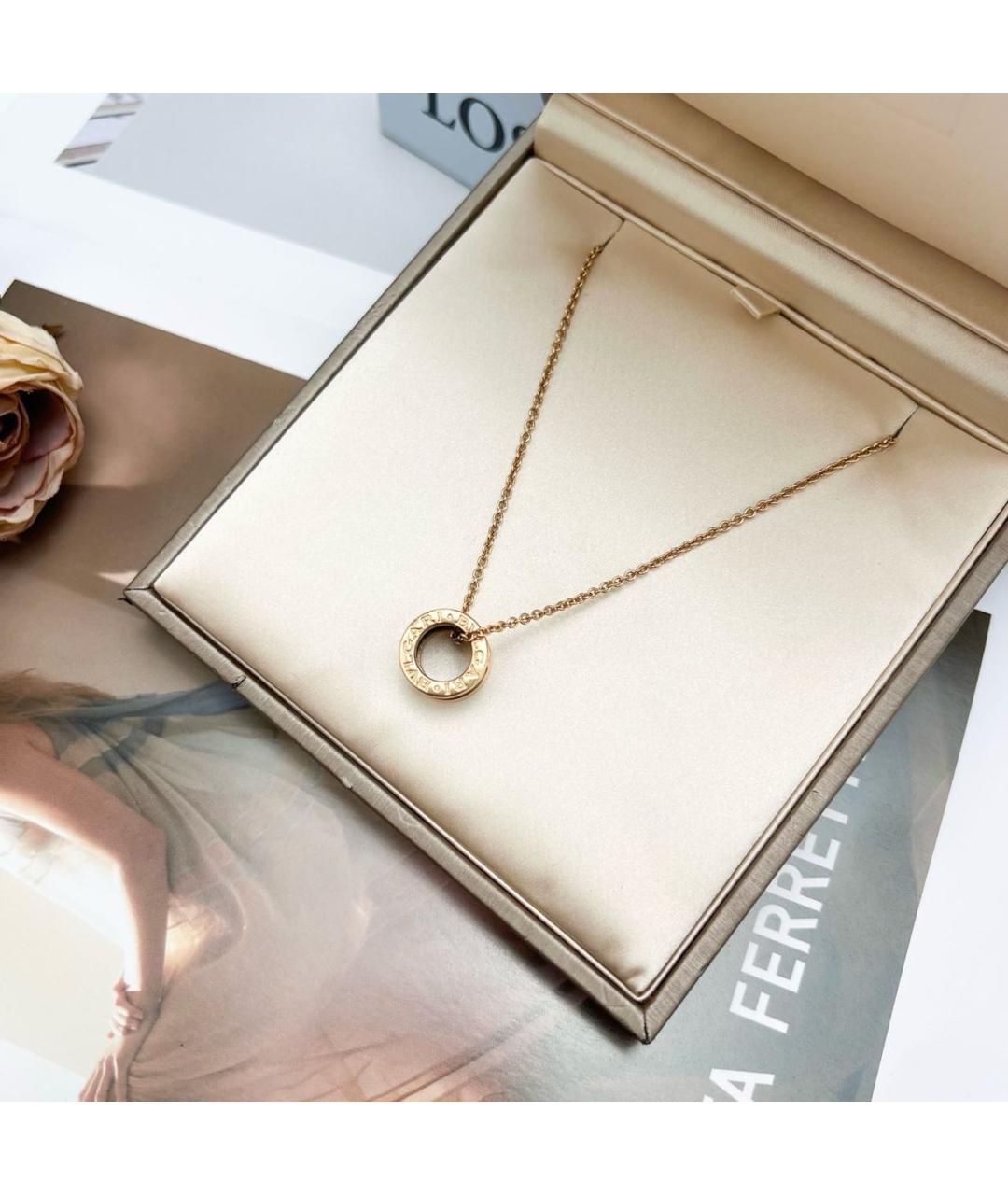 BVLGARI Золотое колье из розового золота, фото 3