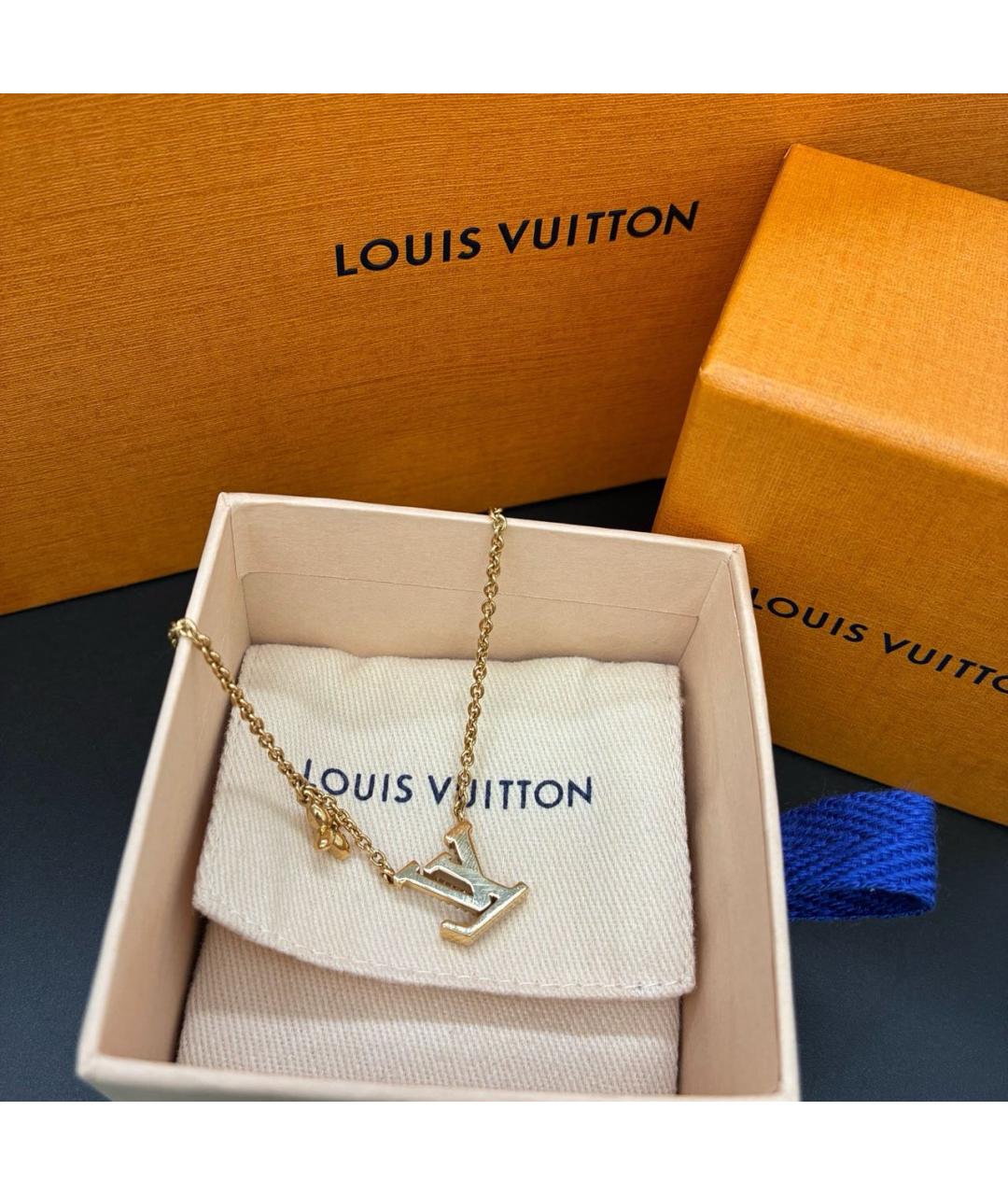 LOUIS VUITTON Золотое металлическое колье, фото 5