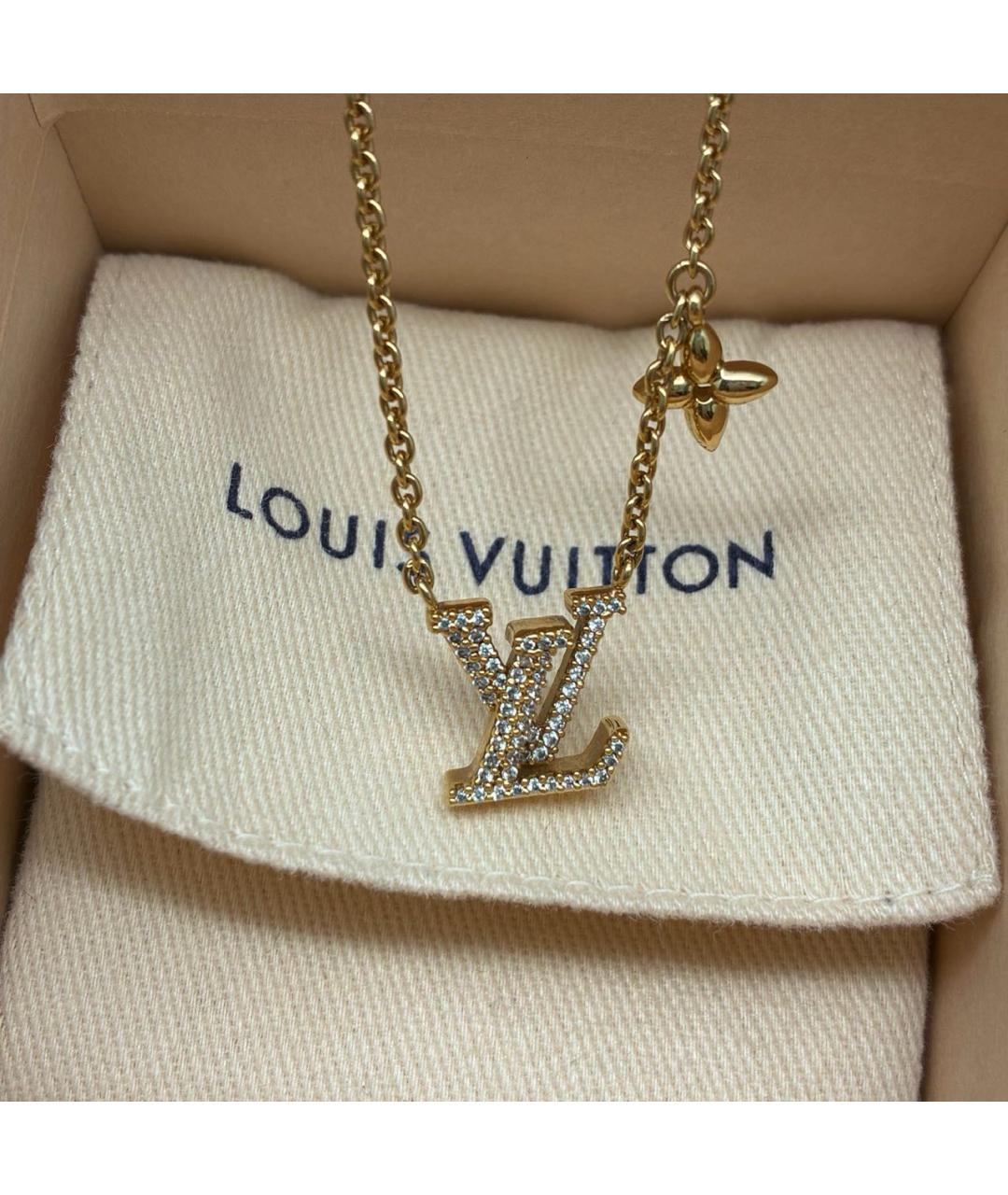 LOUIS VUITTON Золотое металлическое колье, фото 4