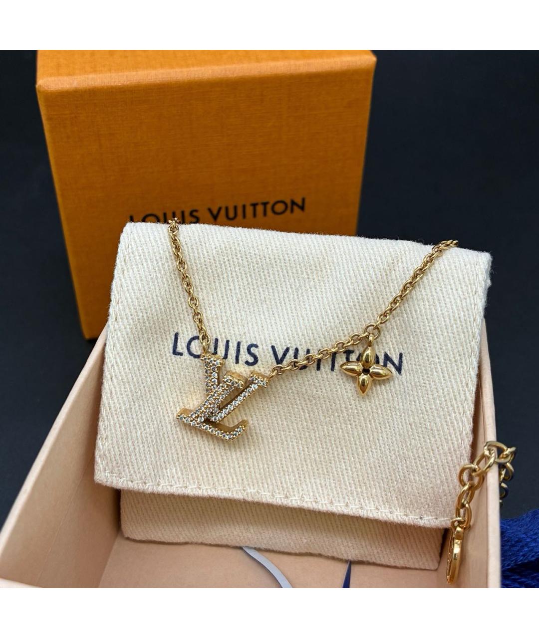 LOUIS VUITTON Золотое металлическое колье, фото 2