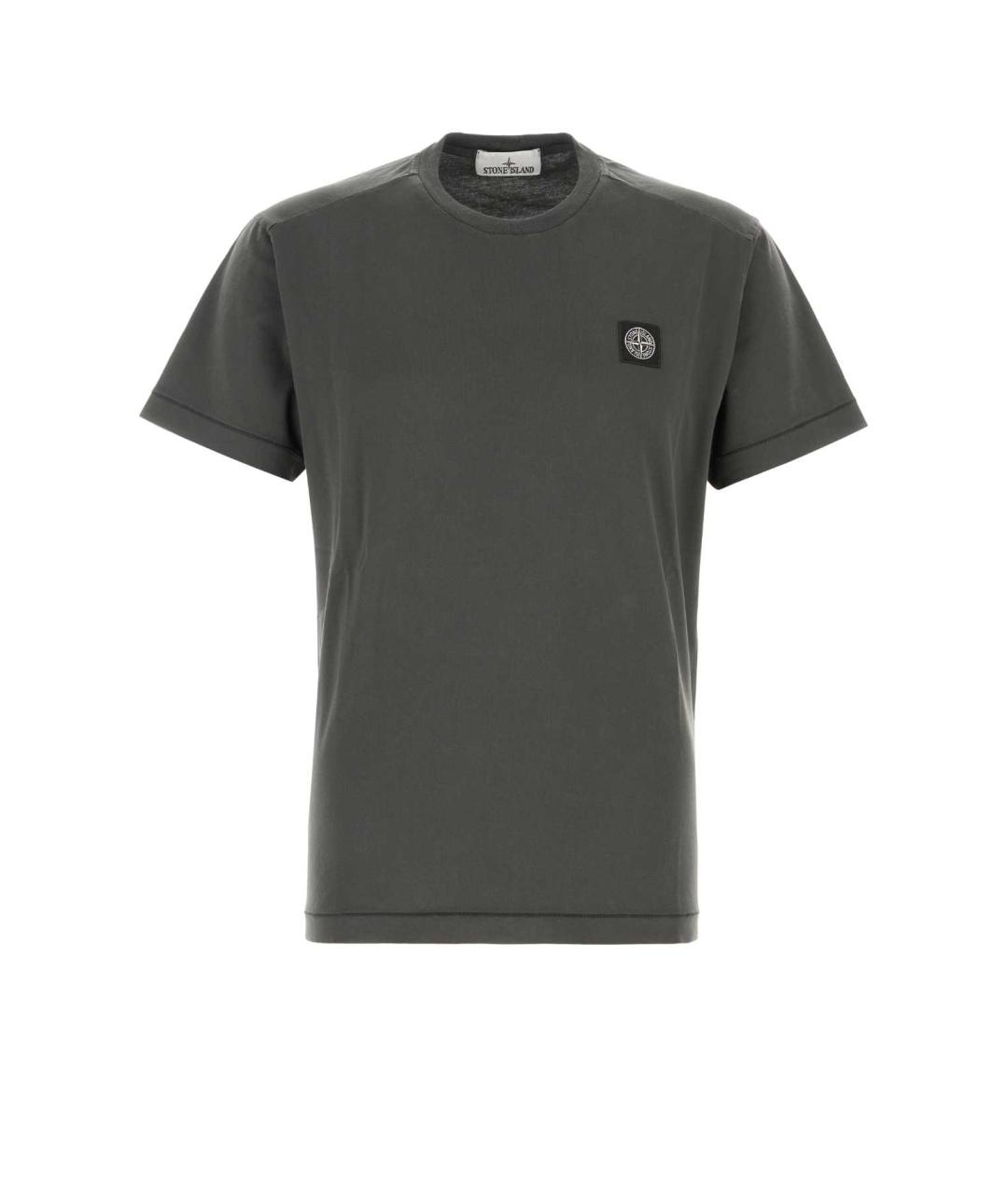STONE ISLAND Серая хлопковая кэжуал рубашка, фото 1