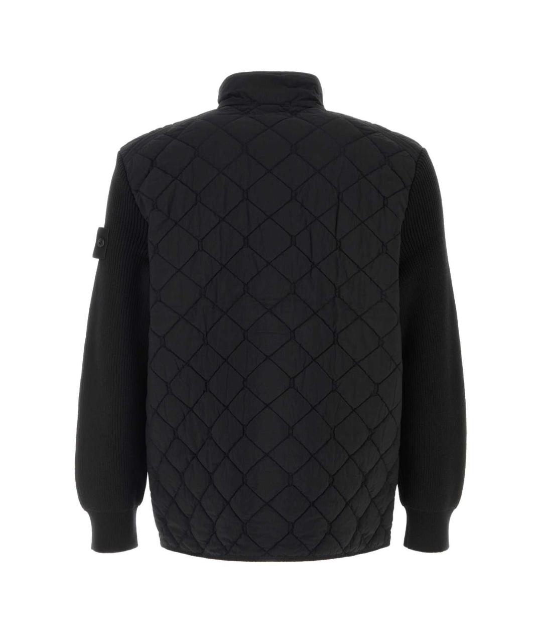 STONE ISLAND Черная полиэстеровая куртка, фото 2