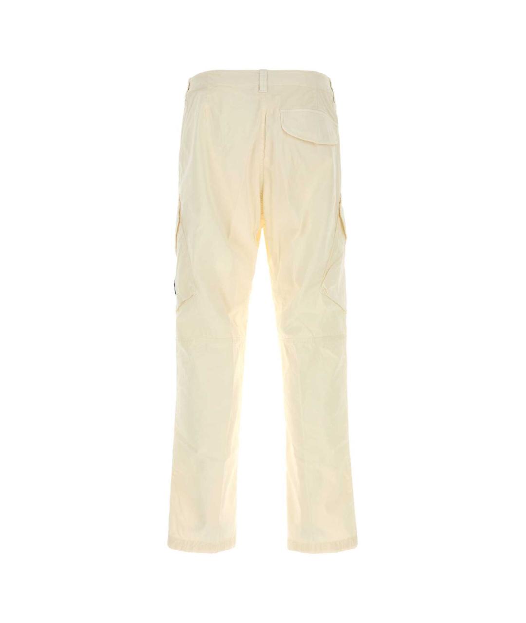 STONE ISLAND Белые хлопковые повседневные брюки, фото 2