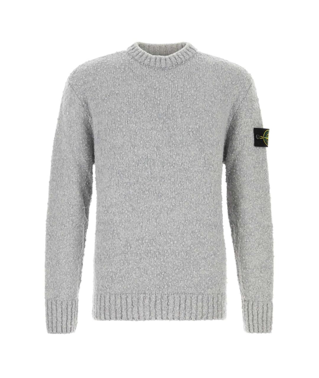 STONE ISLAND Серый шерстяной джемпер / свитер, фото 1