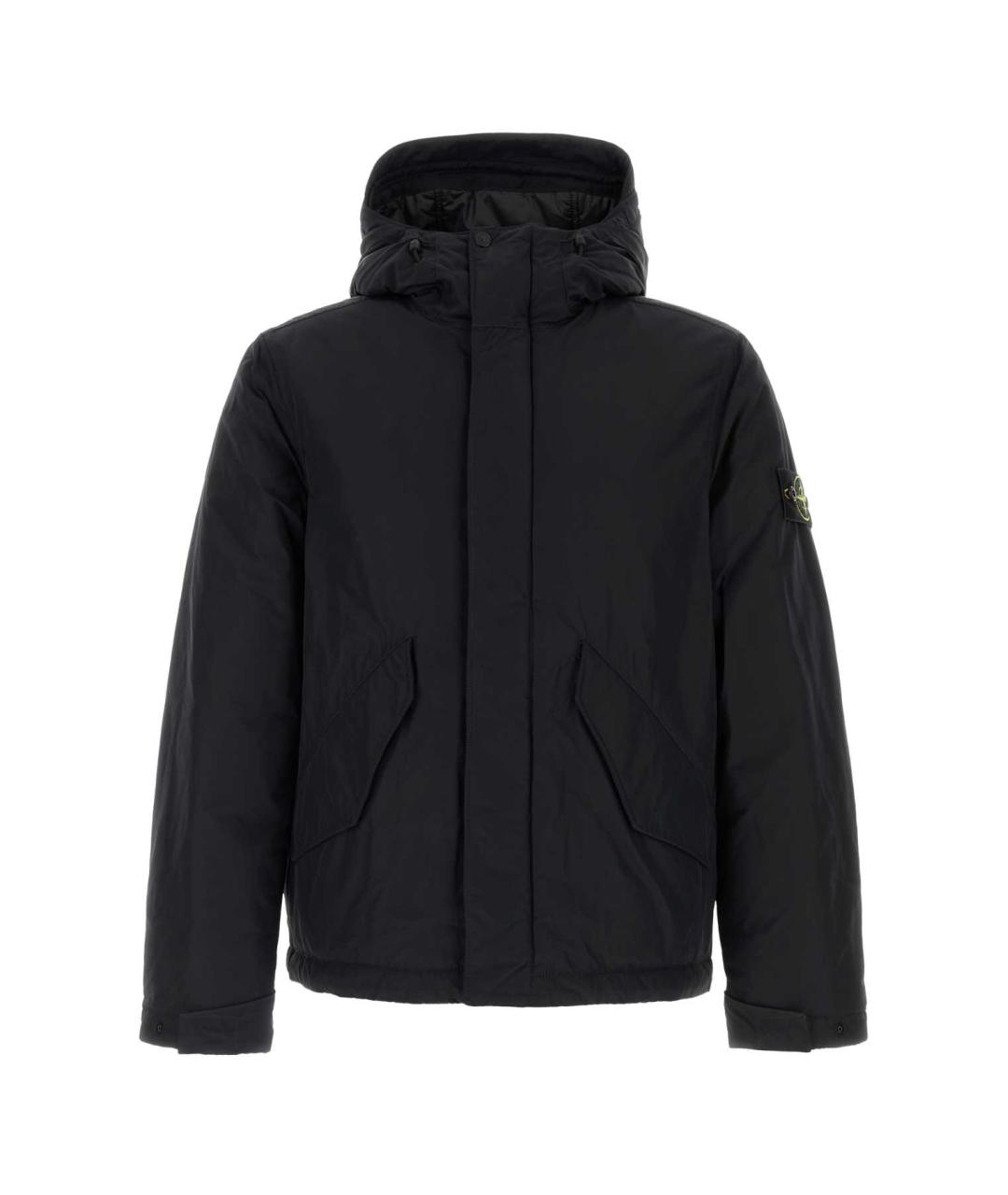 STONE ISLAND Черная полиэстеровая куртка, фото 1