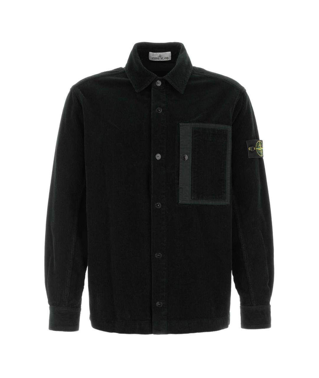 STONE ISLAND Черная хлопковая куртка, фото 1