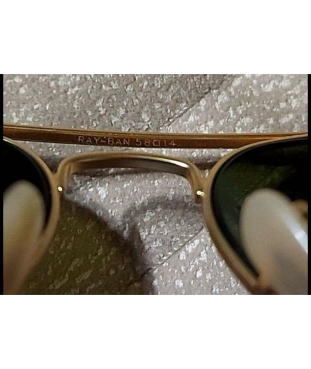RAY BAN Синие металлические солнцезащитные очки, фото 6
