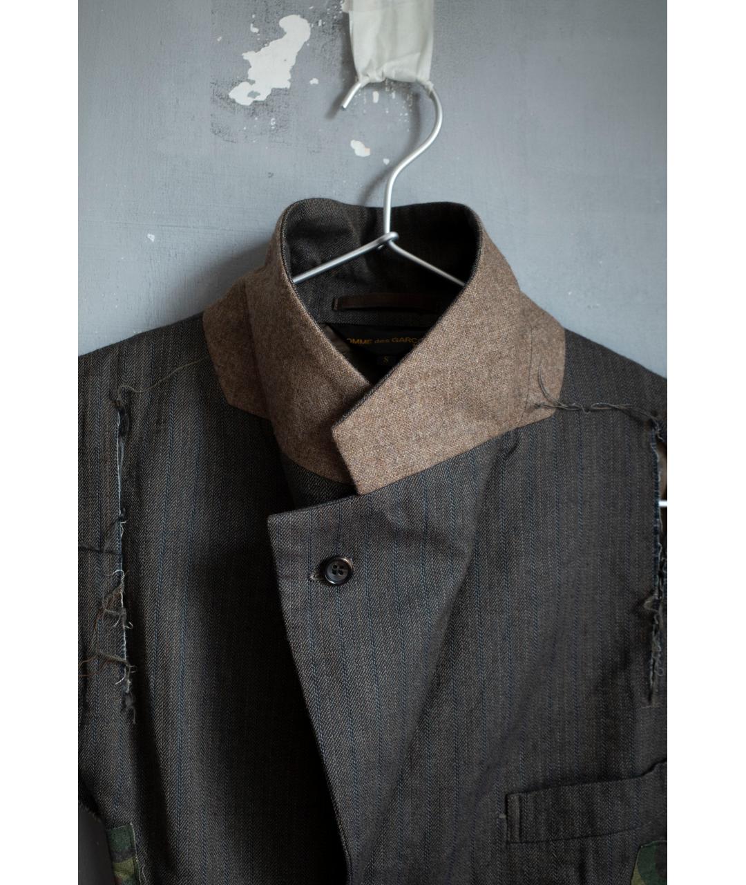COMME DES GARÇONS Коричневый шерстяной жакет/пиджак, фото 6