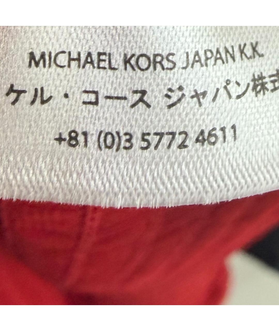 MICHAEL KORS Красное полиэстеровое повседневное платье, фото 3