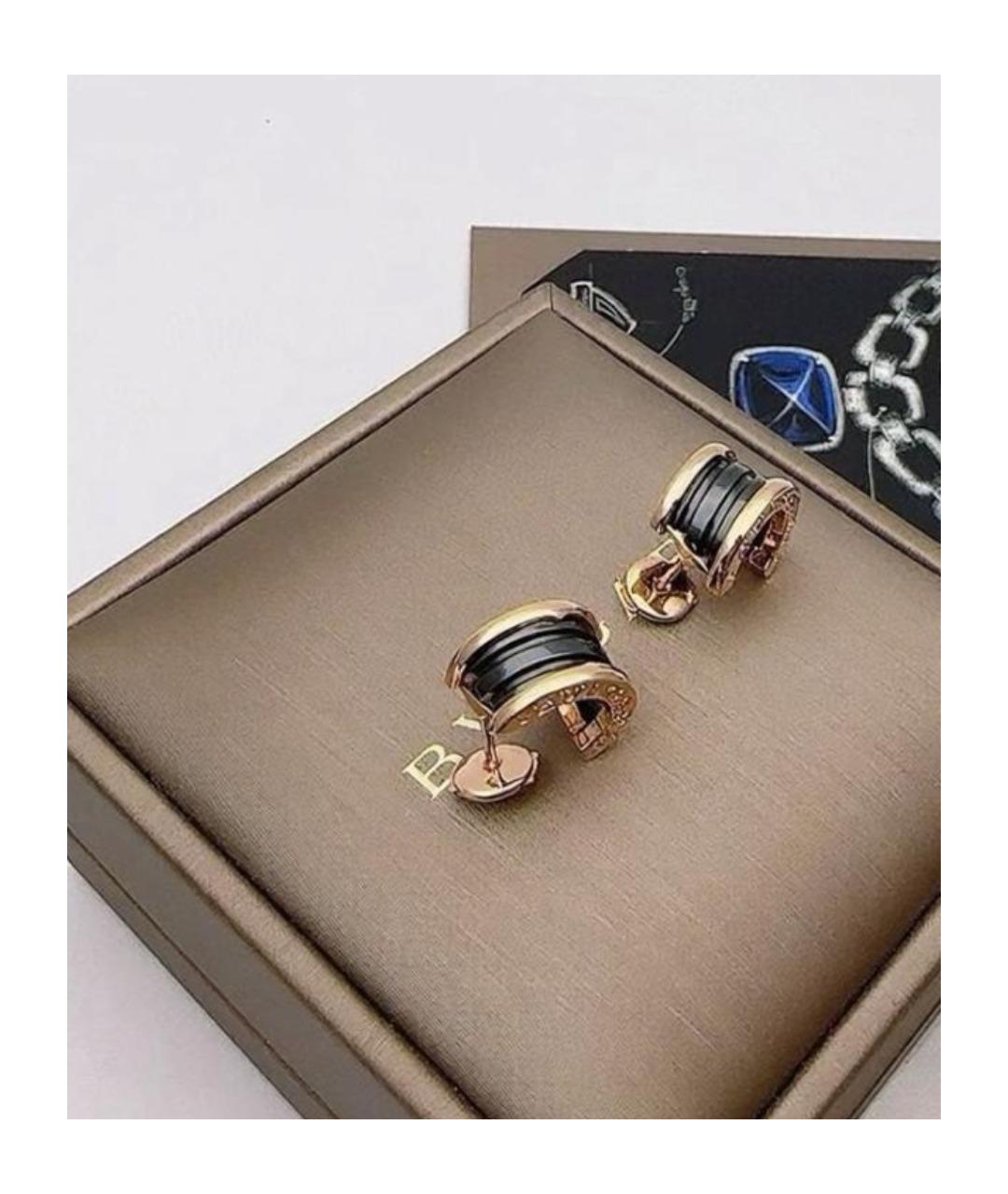 BVLGARI Золотые серьги из розового золота, фото 3