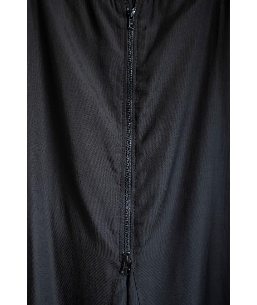 YOHJI YAMAMOTO Черная купро юбка макси, фото 3