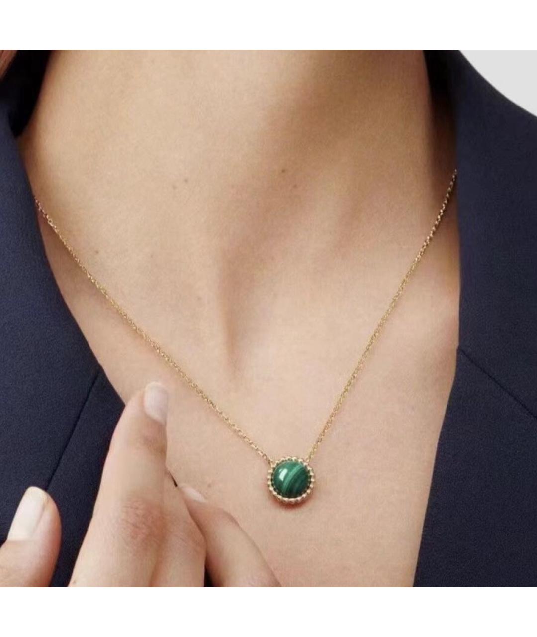 VAN CLEEF & ARPELS Зеленое колье из желтого золота, фото 7