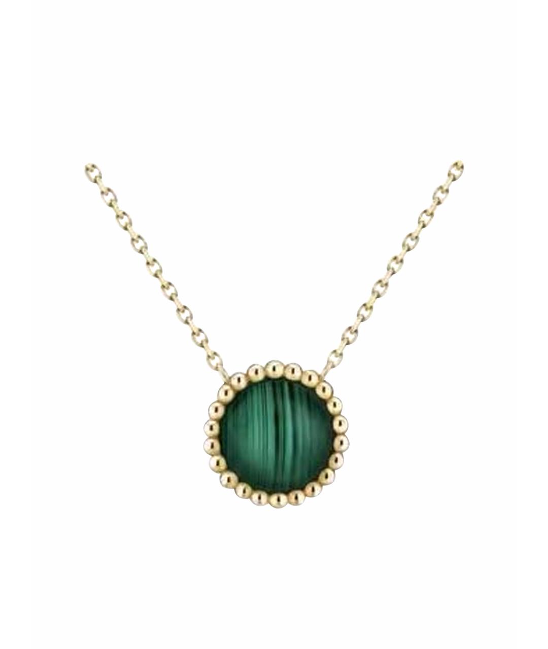 VAN CLEEF & ARPELS Зеленое колье из желтого золота, фото 1