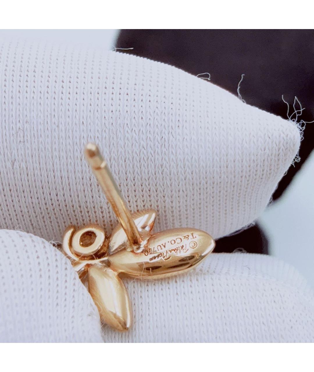TIFFANY&CO Желтые серьги из желтого золота, фото 5