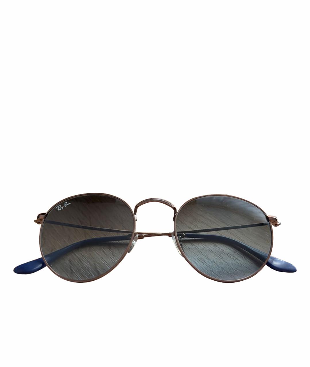 RAY BAN Синие металлические солнцезащитные очки, фото 1