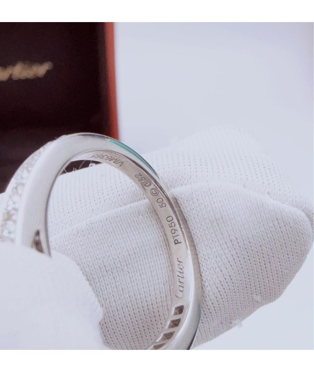 CARTIER Белое платиновое кольцо, фото 5