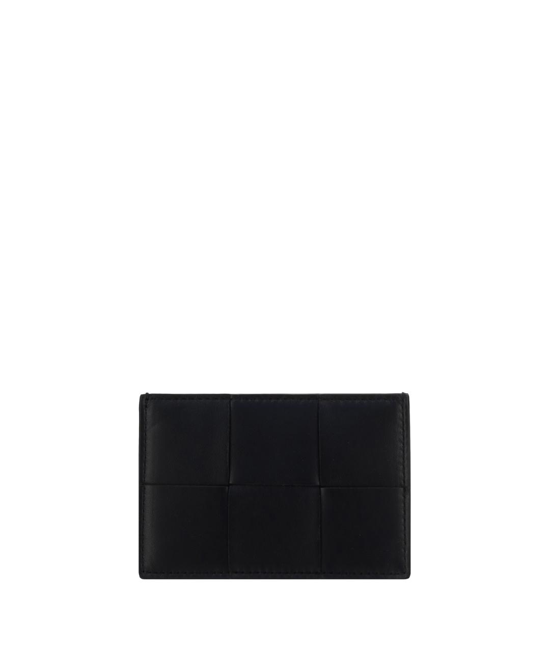 BOTTEGA VENETA Черный кожаный кардхолдер, фото 1