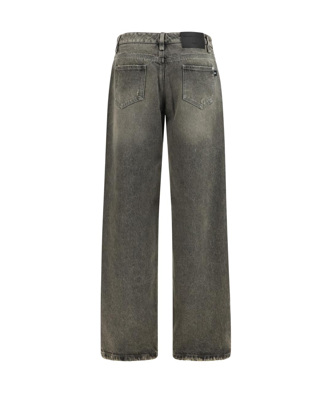 ERMANNO SCERVINO Черные хлопковые прямые джинсы, фото 2