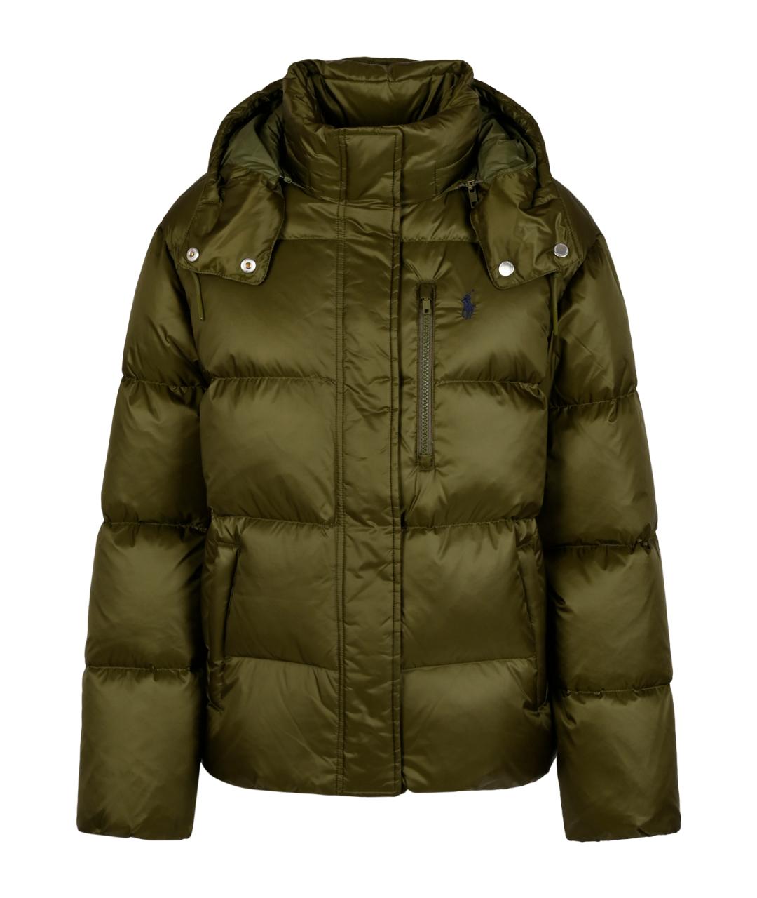POLO RALPH LAUREN Зеленый пуховик, фото 1