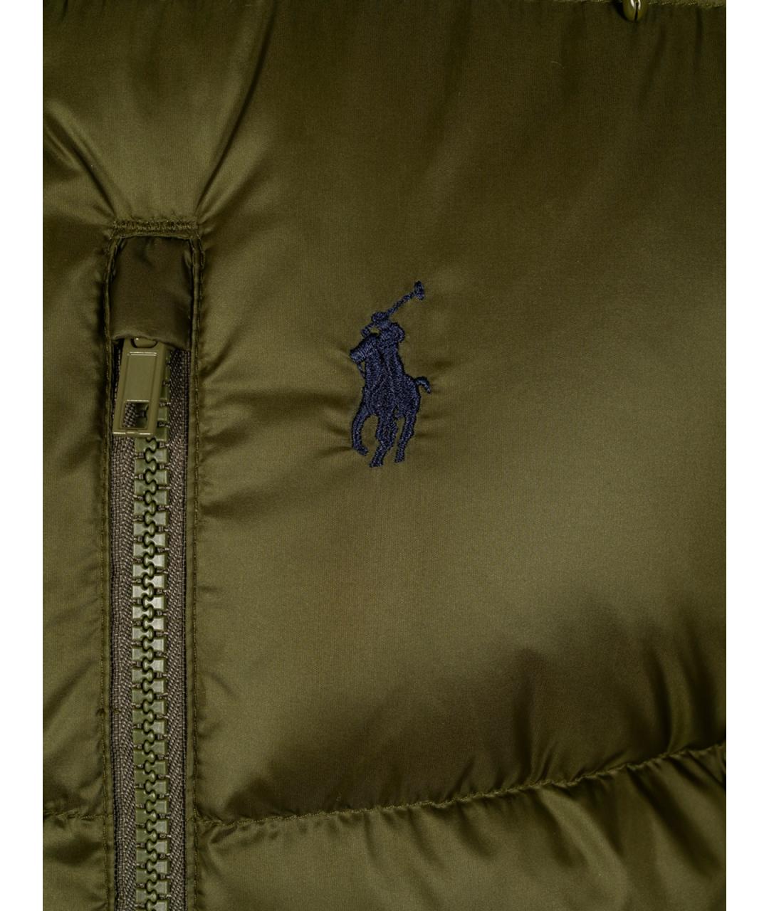 POLO RALPH LAUREN Зеленый пуховик, фото 3