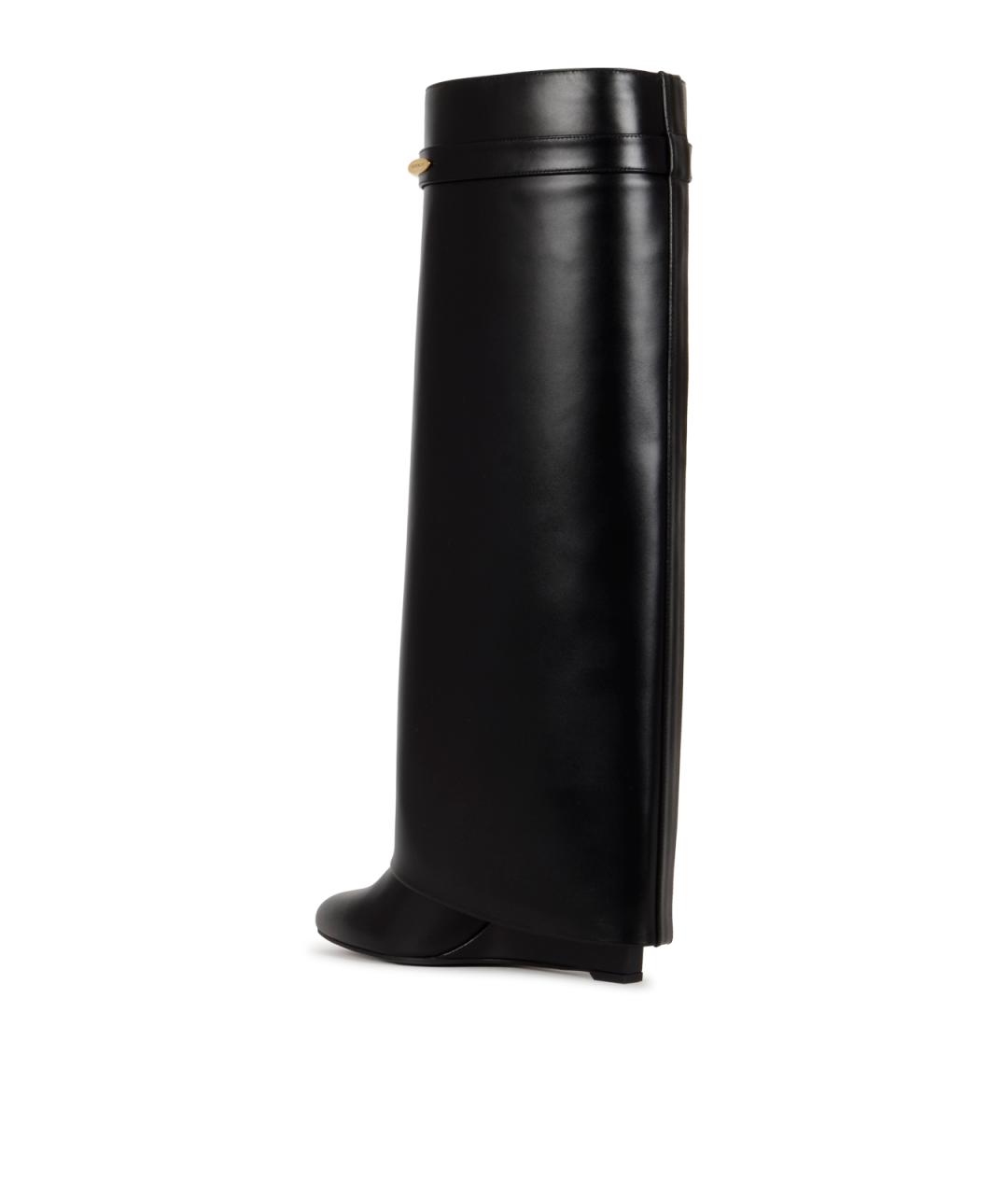 GIVENCHY Черные кожаные сапоги, фото 4
