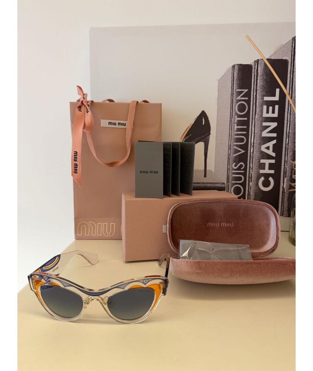 MIU MIU Мульти пластиковые солнцезащитные очки, фото 6