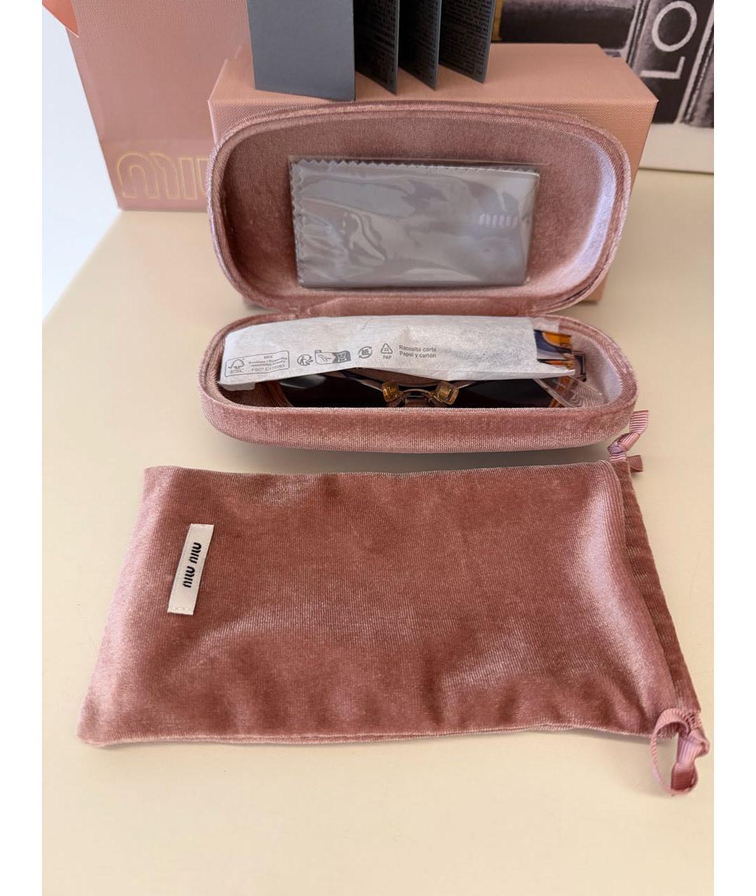 MIU MIU Мульти пластиковые солнцезащитные очки, фото 4