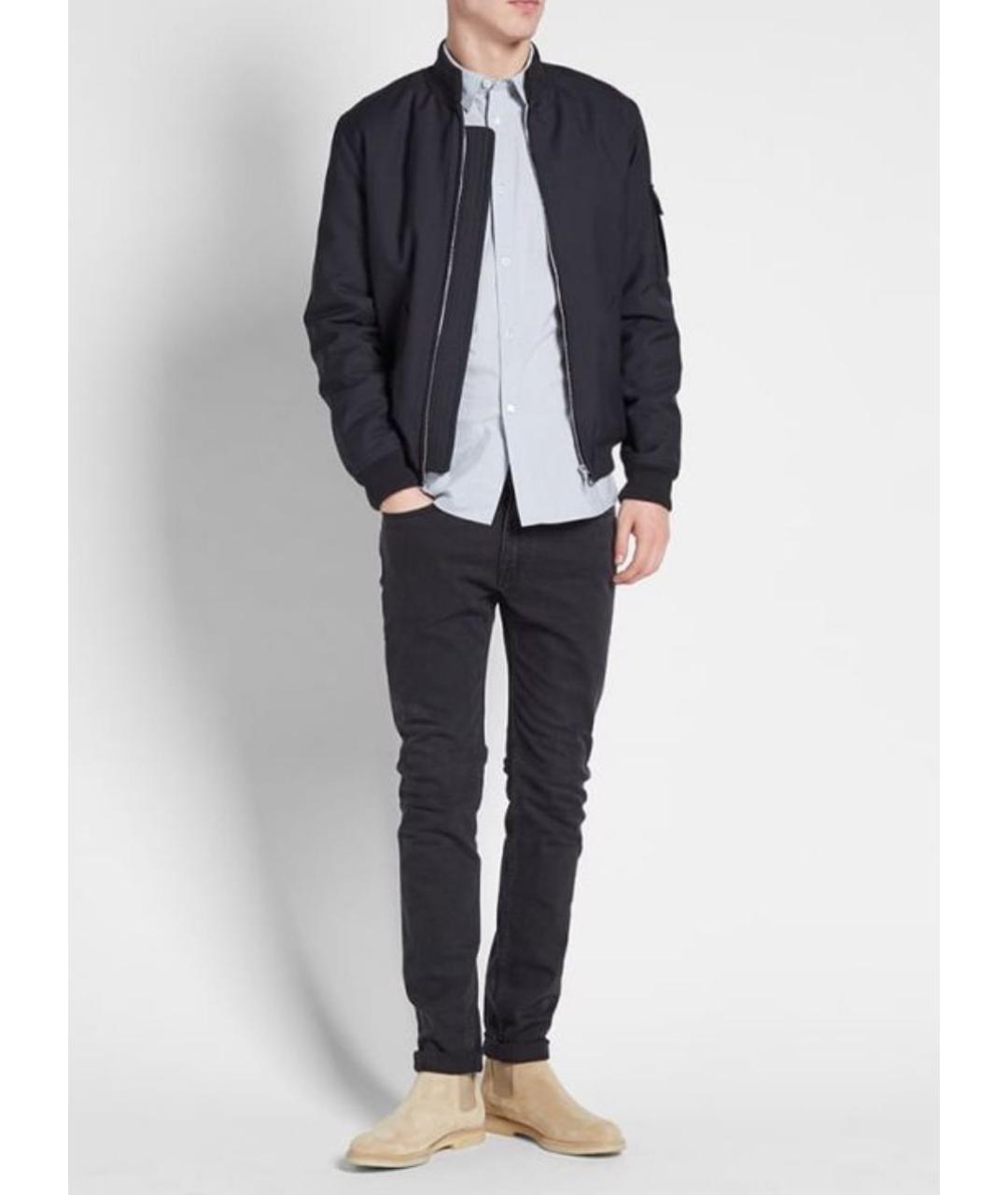 ACNE STUDIOS Черные хлопко-эластановые джинсы скинни, фото 7