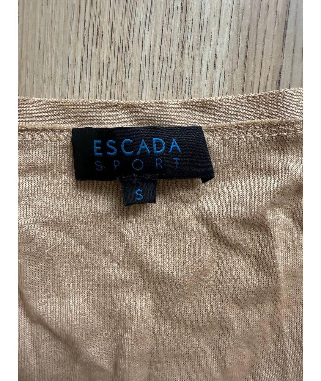 ESCADA Бежевая хлопковая майка, фото 3