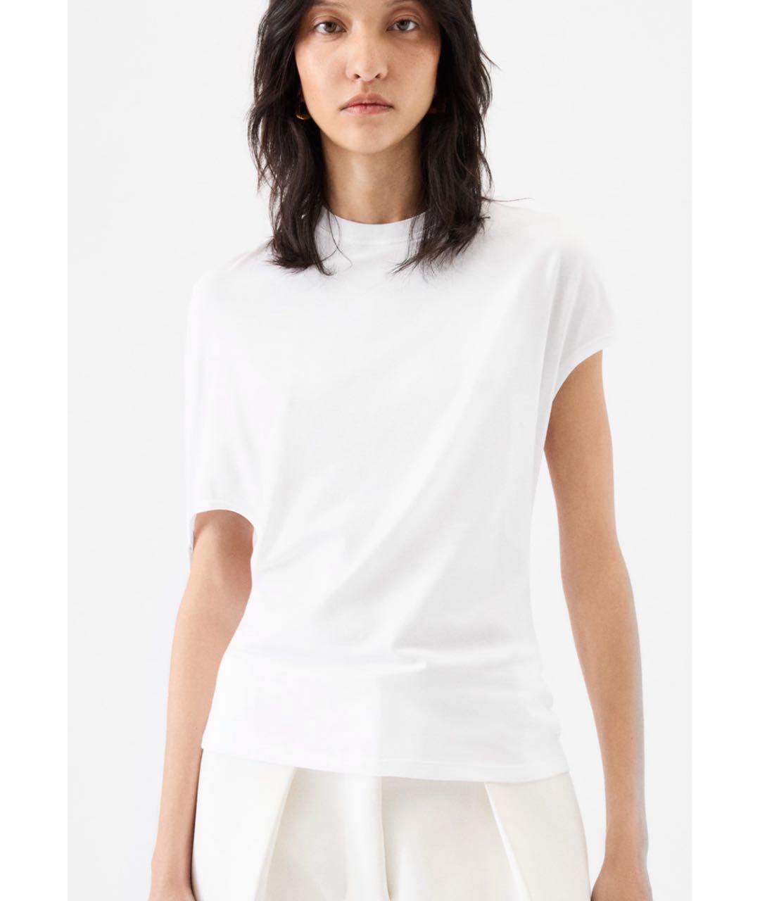 JACQUEMUS Белая лиоцелл футболка, фото 7