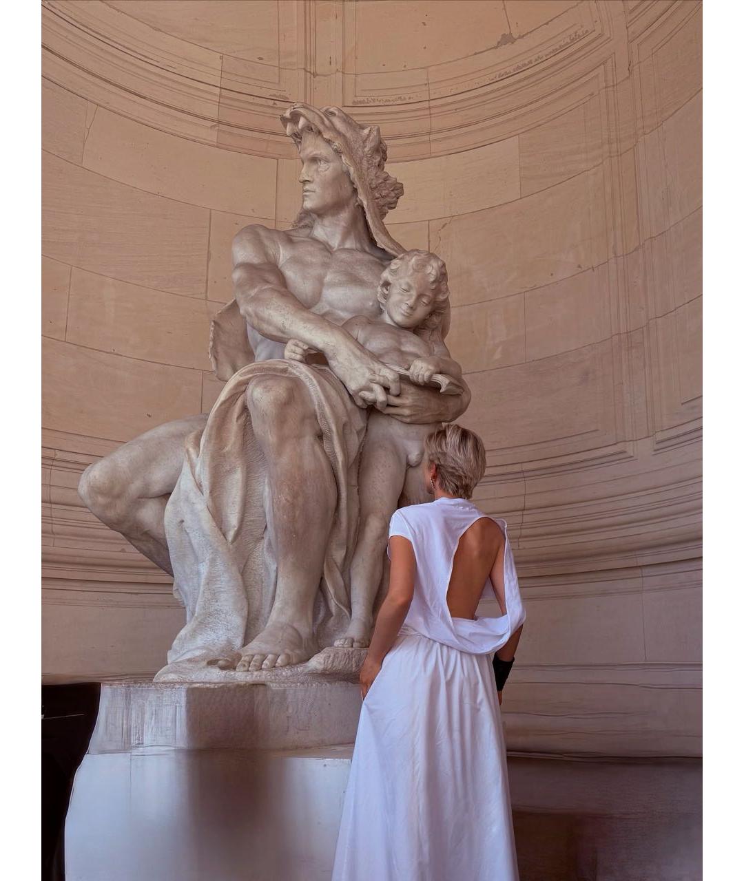 JACQUEMUS Белая лиоцелл футболка, фото 6