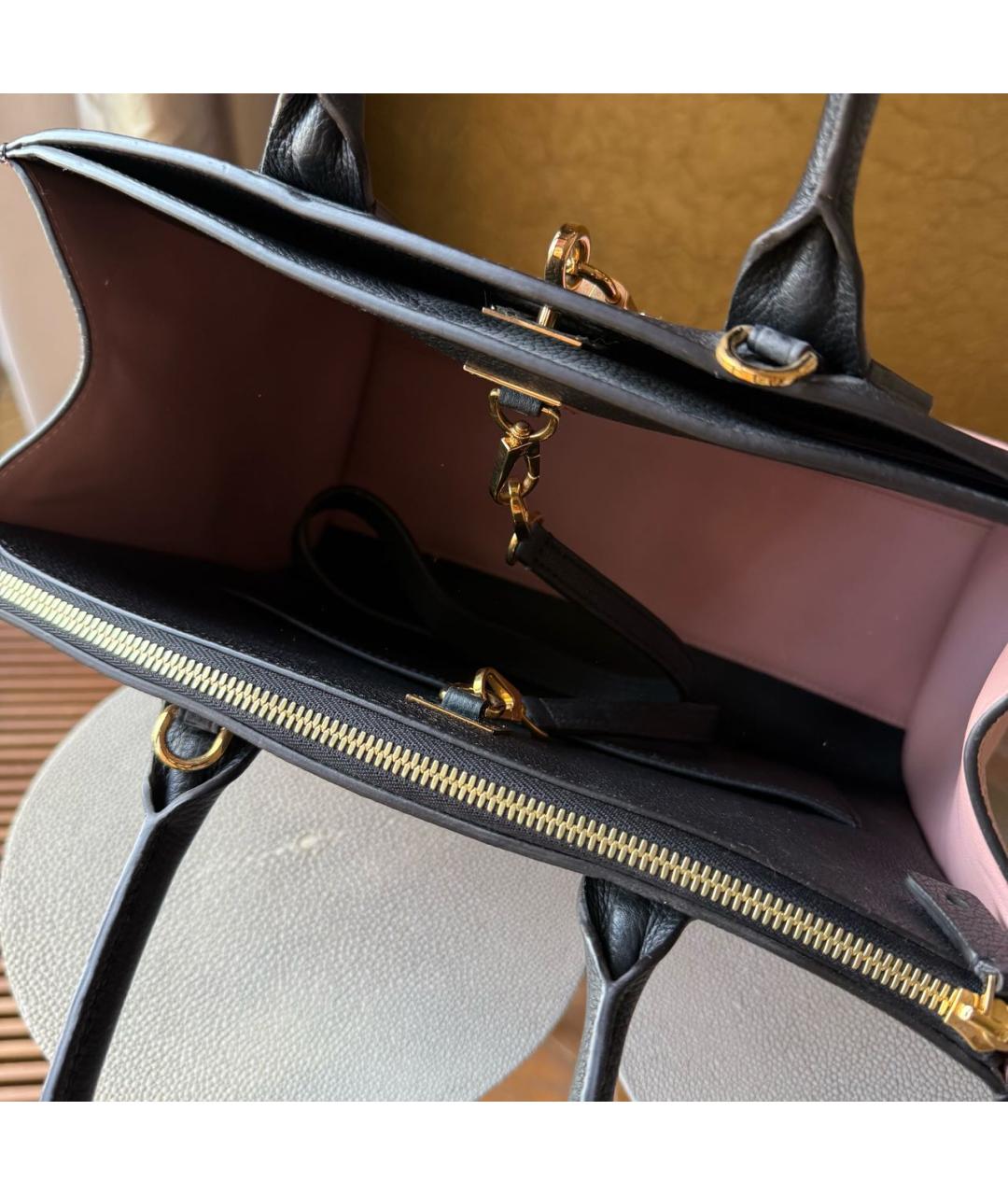 LOUIS VUITTON Розовая кожаная сумка тоут, фото 4