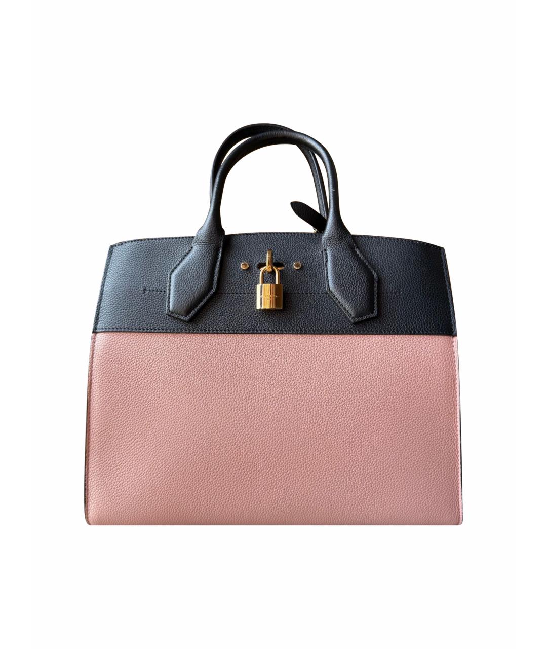 LOUIS VUITTON Розовая кожаная сумка тоут, фото 1