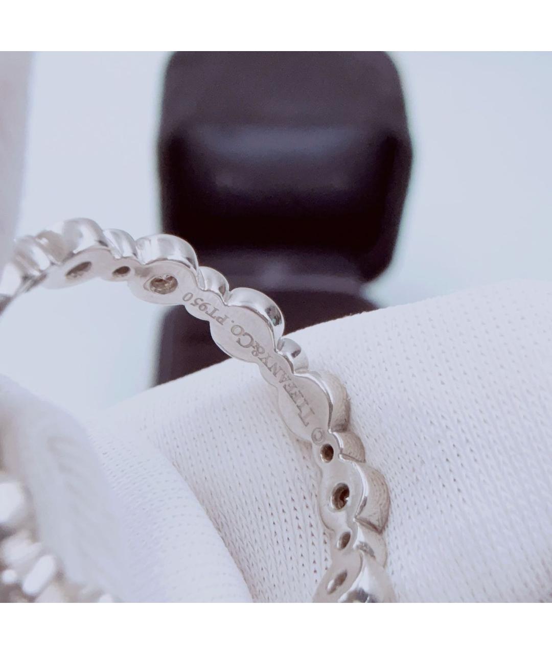 TIFFANY&CO Белое платиновое кольцо, фото 6