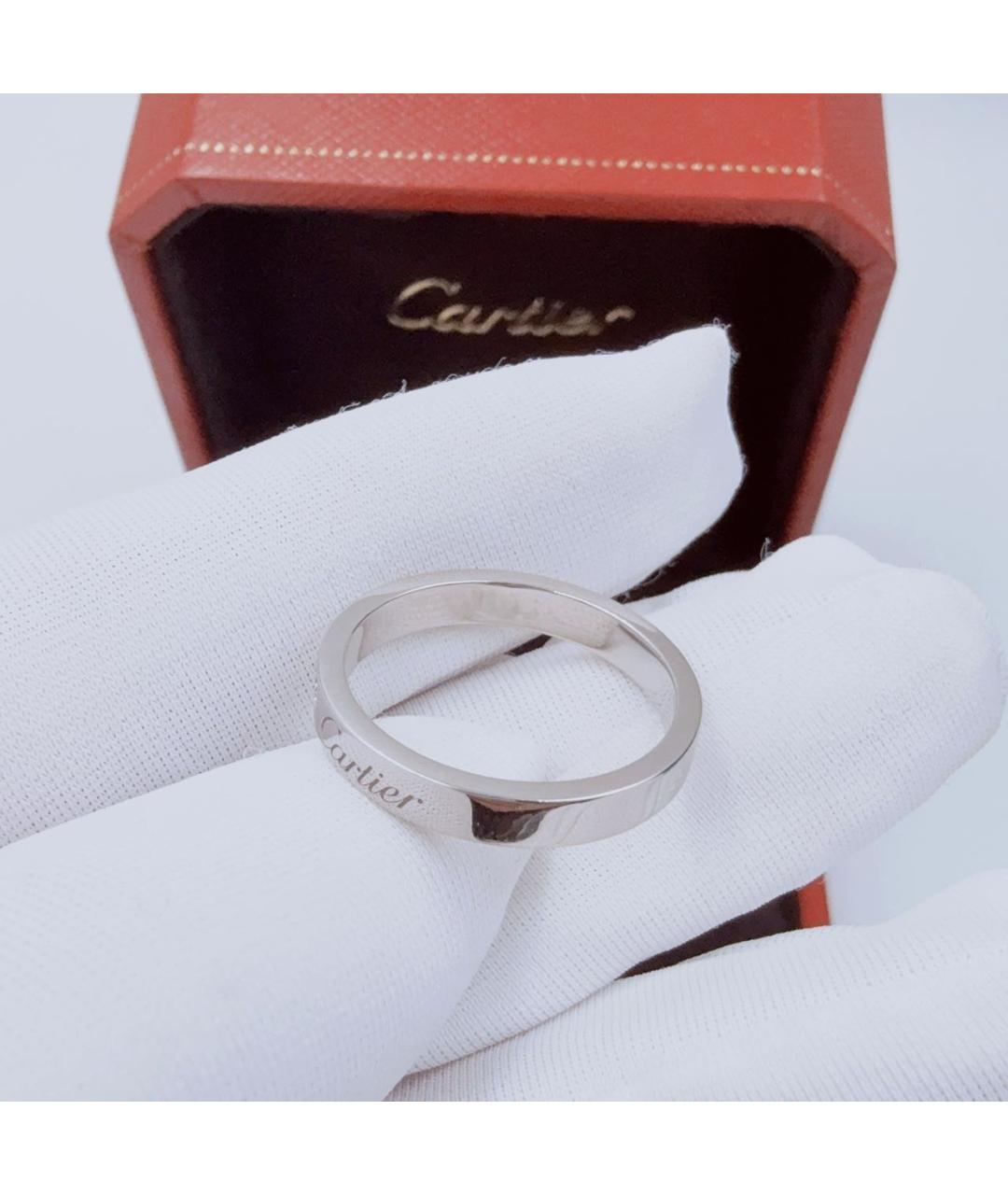 CARTIER Белое платиновое кольцо, фото 5