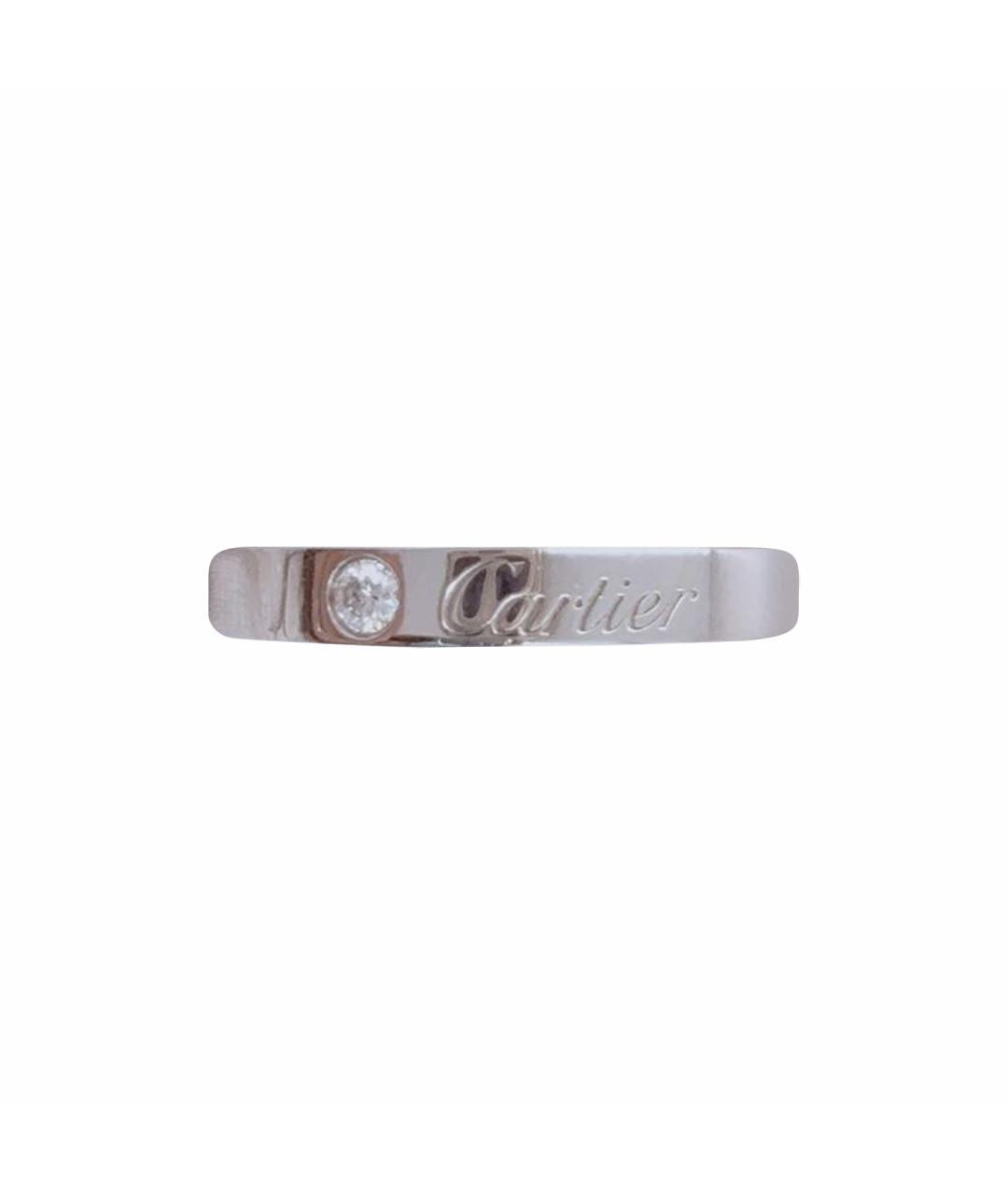 CARTIER Белое платиновое кольцо, фото 1