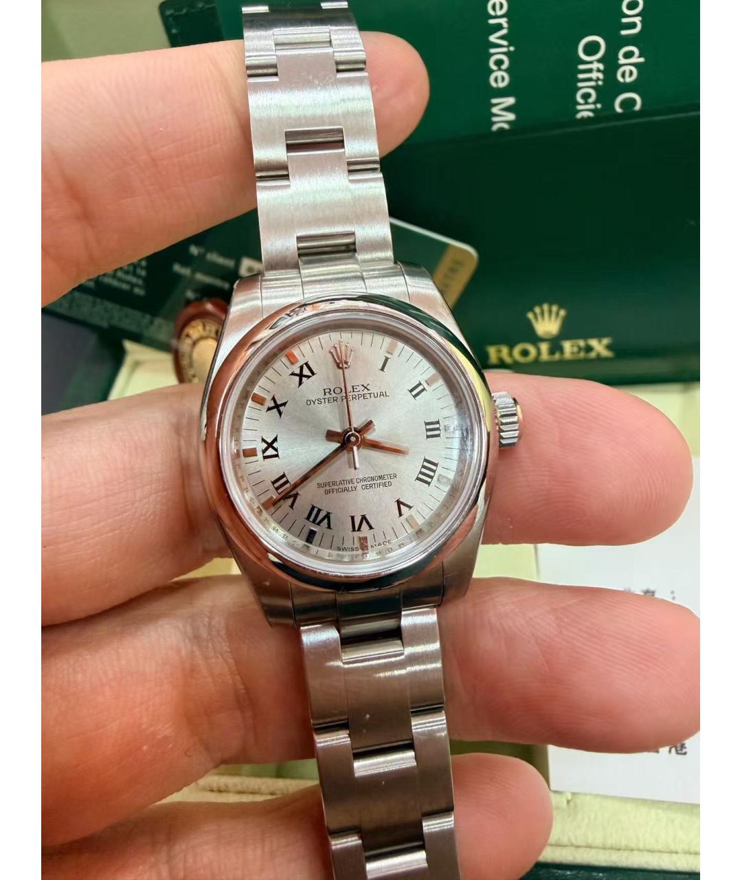 ROLEX Серебряные часы, фото 2