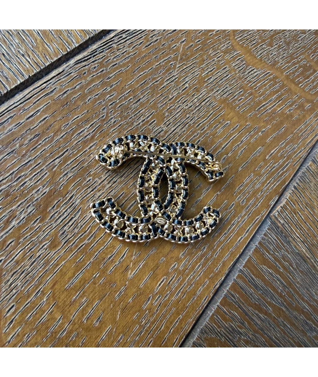 CHANEL Золотая металлическая булавка / брошь, фото 4
