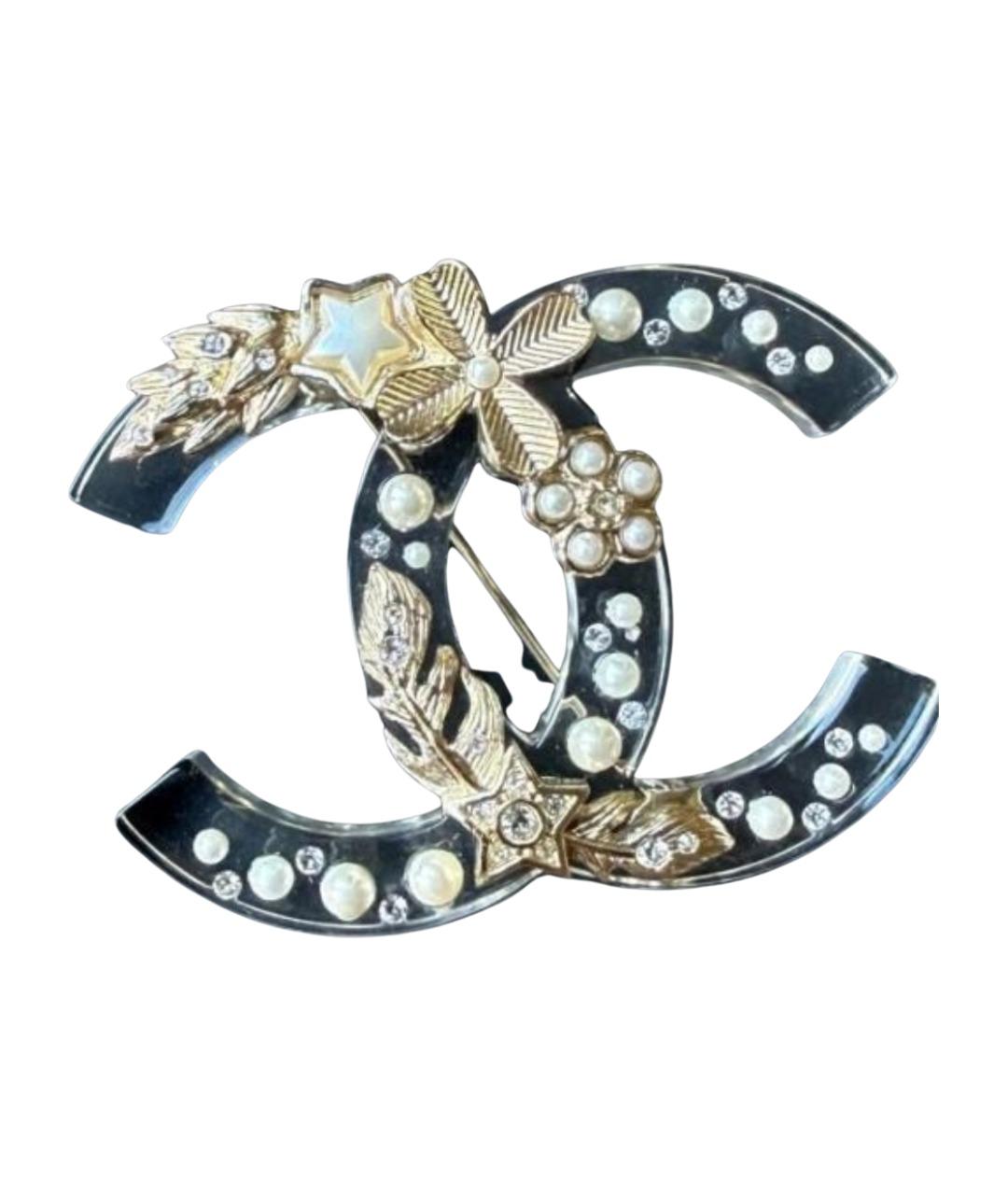 CHANEL Прозрачная пластиковая булавка / брошь, фото 1