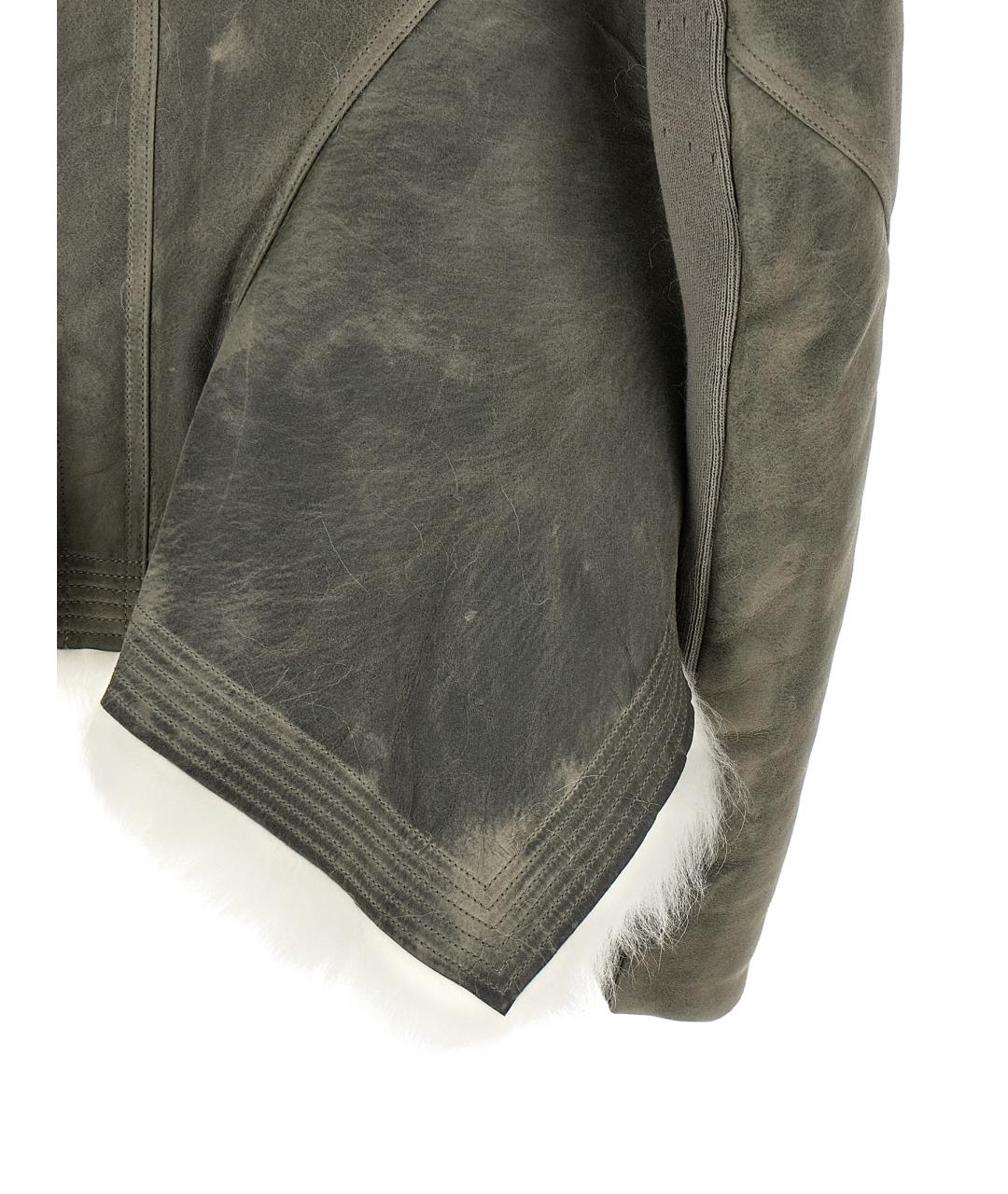 RICK OWENS Мульти кожаная куртка, фото 4