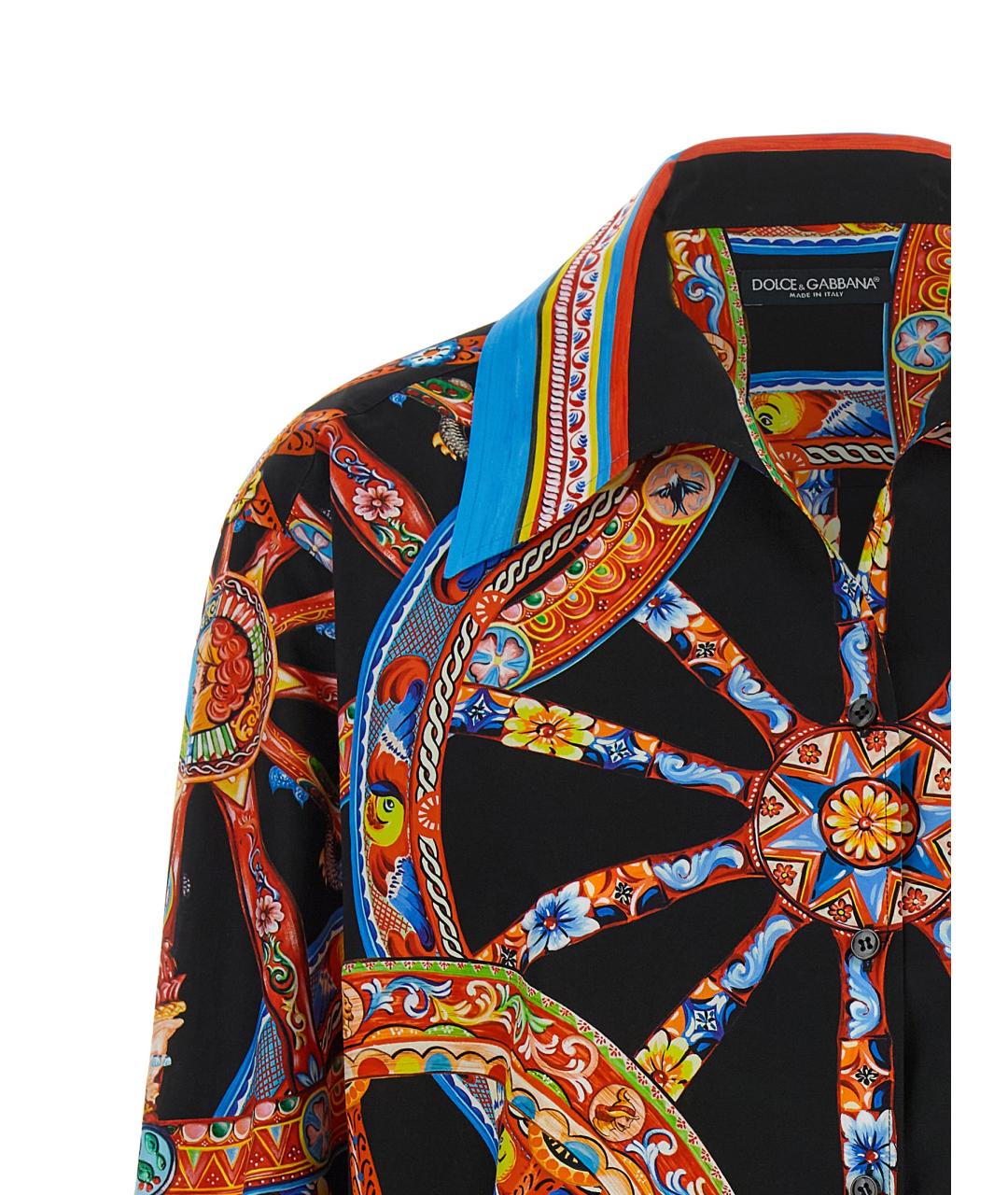 DOLCE&GABBANA Мульти хлопковая рубашка, фото 3