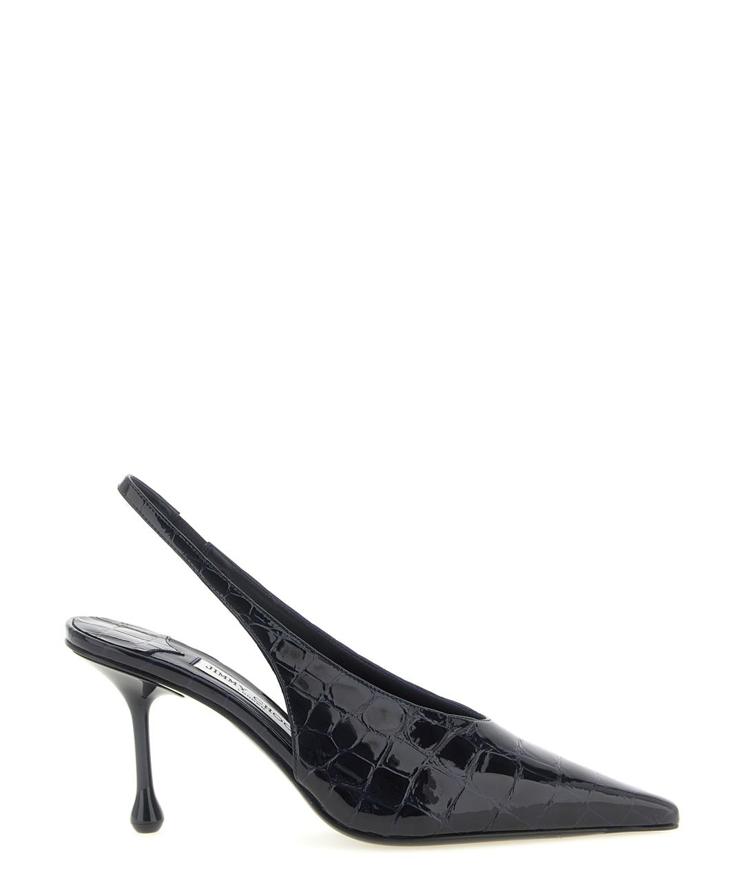 JIMMY CHOO Темно-синие туфли из лакированной кожи, фото 1