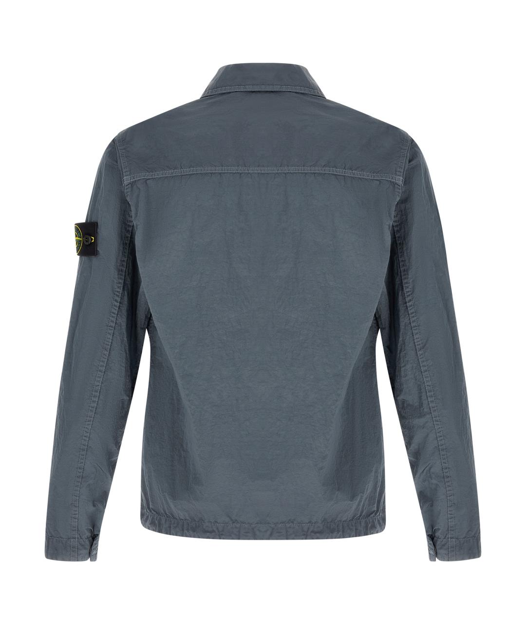 STONE ISLAND Серая полиамидовая куртка, фото 2