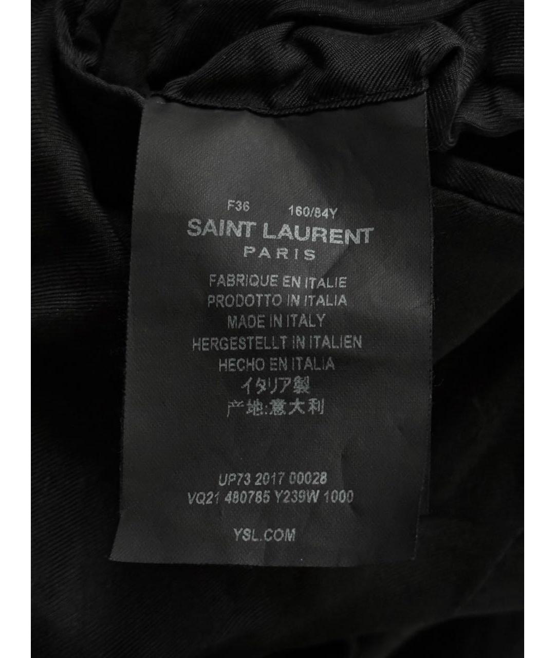 SAINT LAURENT Черный жакет/пиджак, фото 4