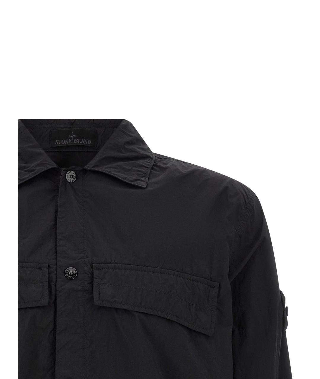 STONE ISLAND Черная полиамидовая куртка, фото 3