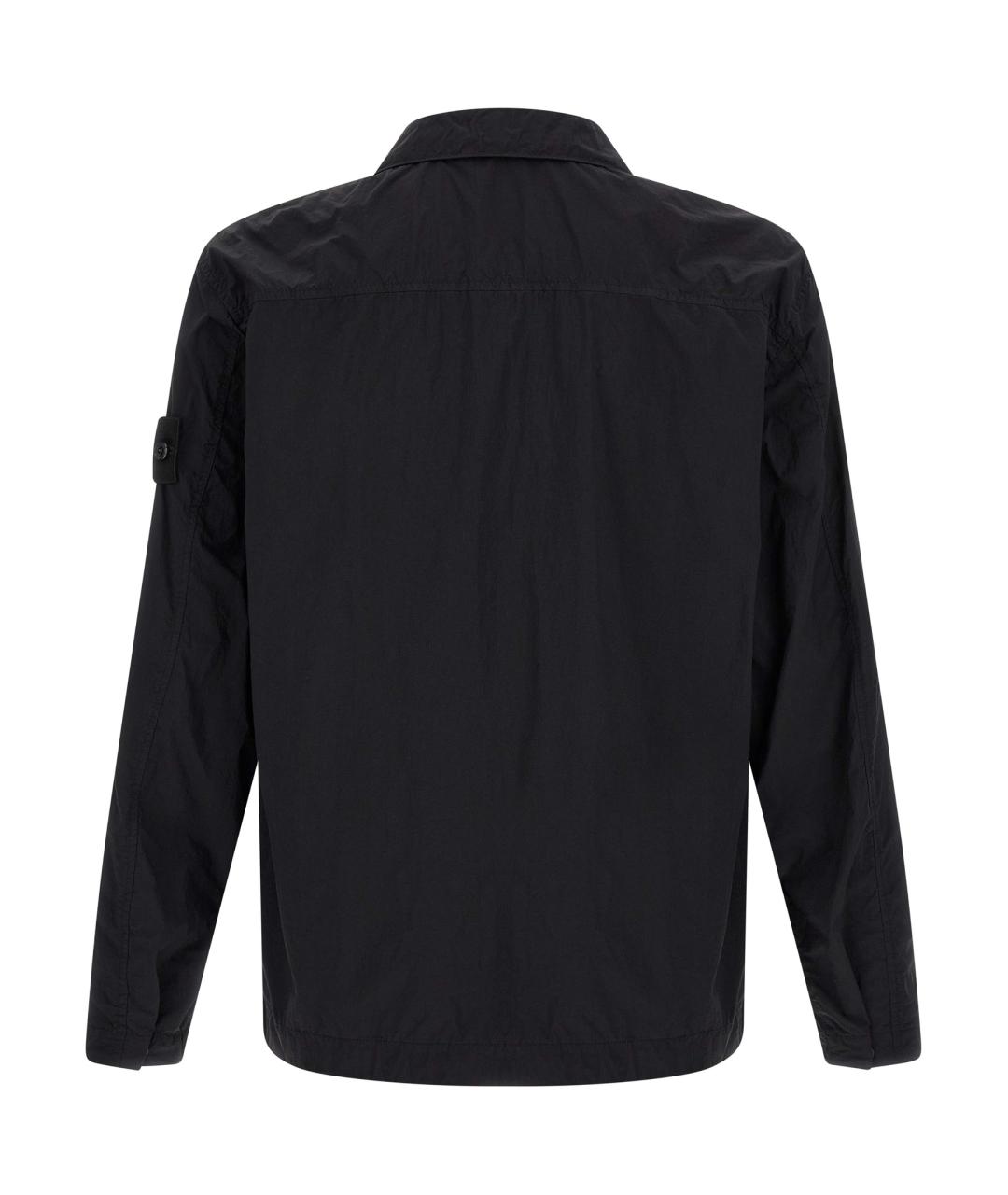 STONE ISLAND Черная полиамидовая куртка, фото 2