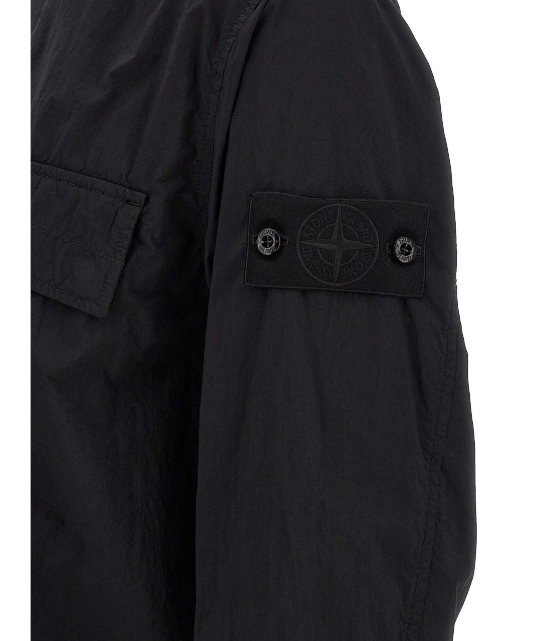 STONE ISLAND Черная полиамидовая куртка, фото 4